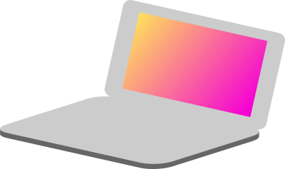 Laptop simple icon clipart