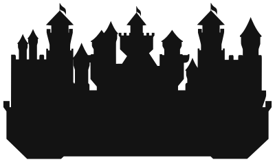 Large Castle Silhouette clipart