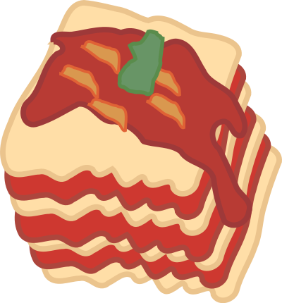Lasagna clipart