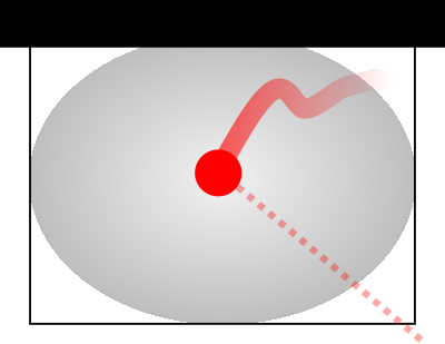 Laser pointer on screen clipart