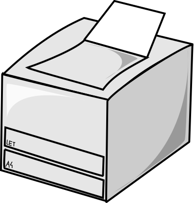 Laser printer clipart