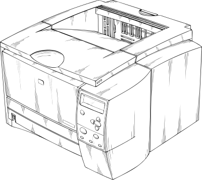 Laser printer clipart