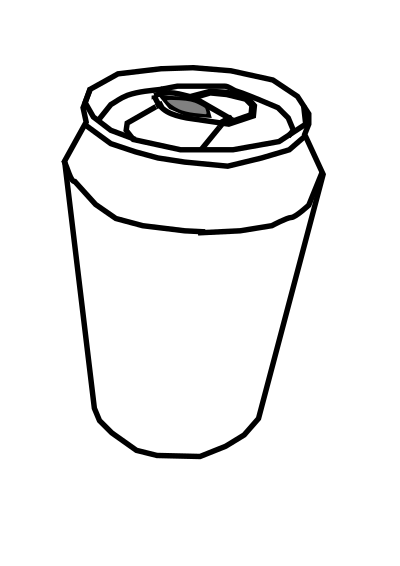 Lata gaseosa clipart