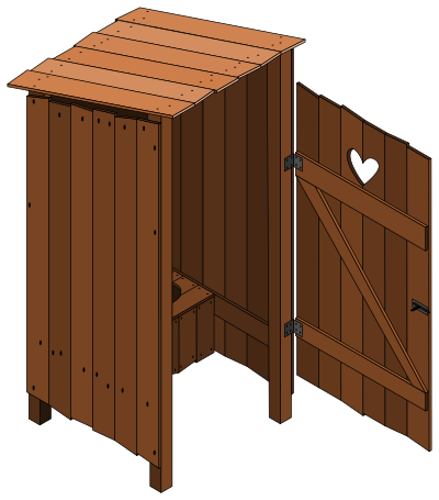 Latrine open clipart