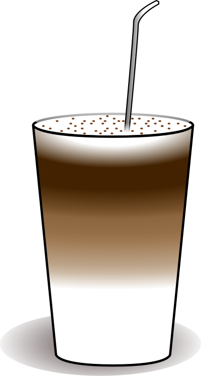 Latte macchiato clipart