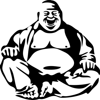 Laughing buddha clipart