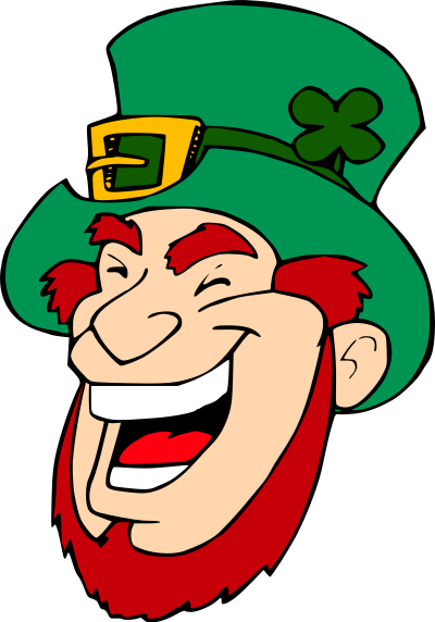 Laughing Leprechaun 1 clipart