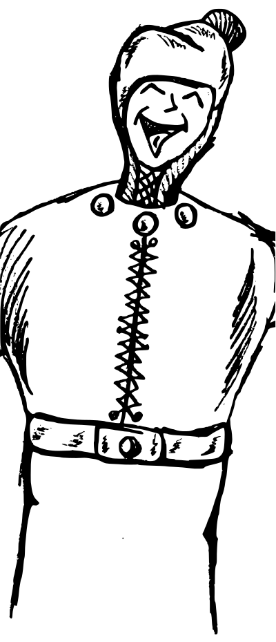Laughing man clipart