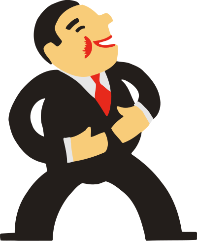 Laughing man clipart