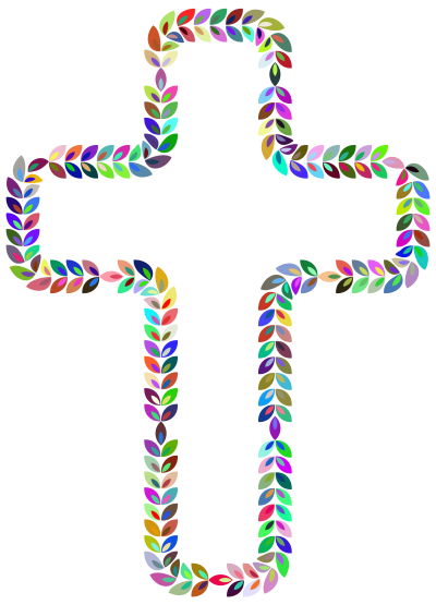 Laurel Cross Prismatic 2 clipart