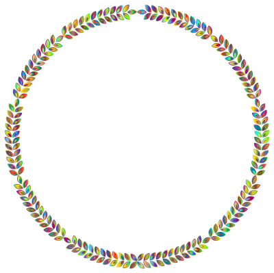 Laurel Frame Polyprismatic clipart