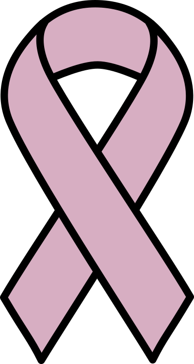 Lavender Ribbon for All Cancers clipart