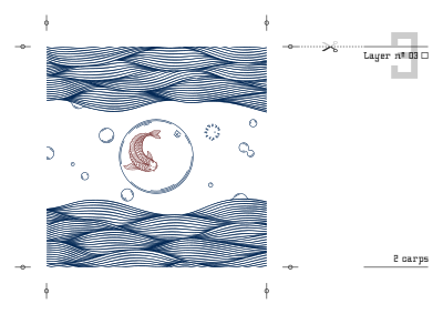 Layer 03 2 carps clipart