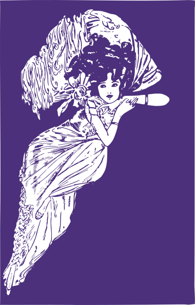 Laying Down Lady clipart
