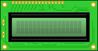 LCD, Connector on top clipart