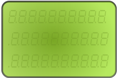 LCD-display-green clipart