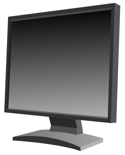 LCD monitor clipart