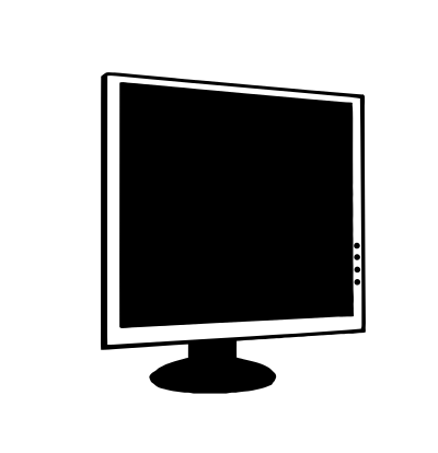 LCD Monitor - Computer 001 clipart