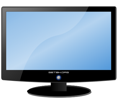 LCD Widescreen Monitor clipart