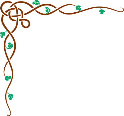 Leafy corner clipart