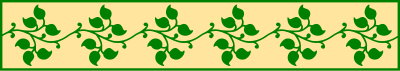 Leafy divider (colour) clipart