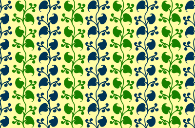 Leafy pattern 10 (colour) clipart