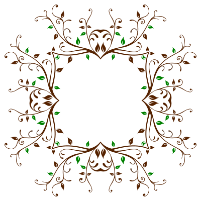Leafy Vine Frame 2 clipart