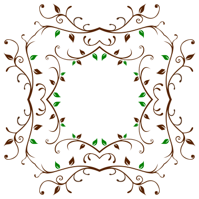 Leafy Vine Frame clipart