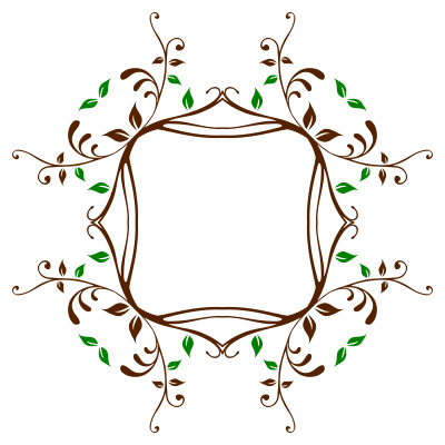 Leafy Vine Frame 4 clipart
