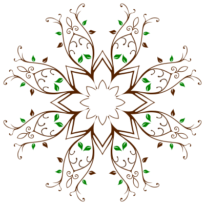 Leafy Vine Frame 5 clipart