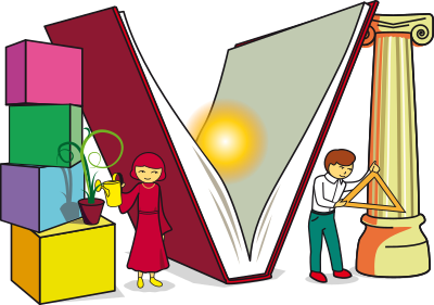 Learning Kids - Language Neutral Remix clipart