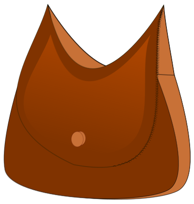 Leather handbag clipart
