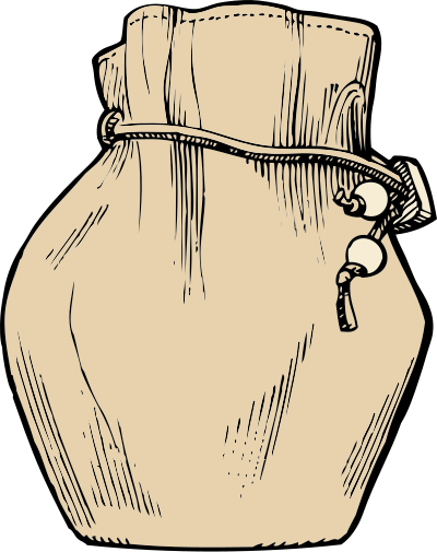 Leather pouch clipart
