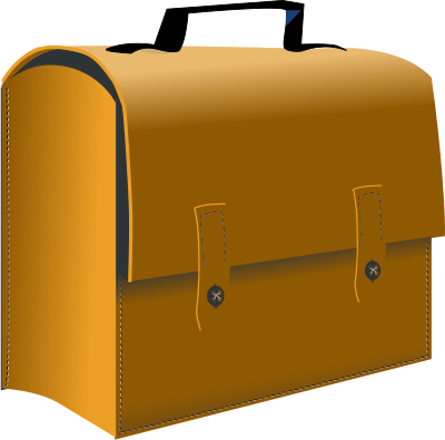 Leather suitcase clipart