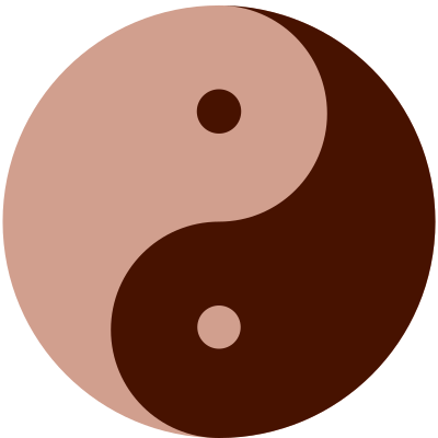 Leather Yin-Yang clipart