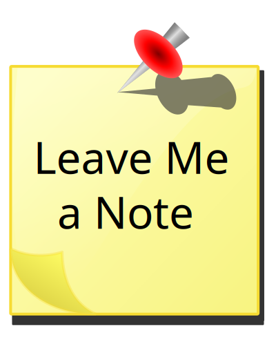 Leave Me A Note clipart