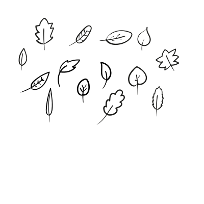 Leaves set clipart