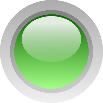 Led circle green clipart