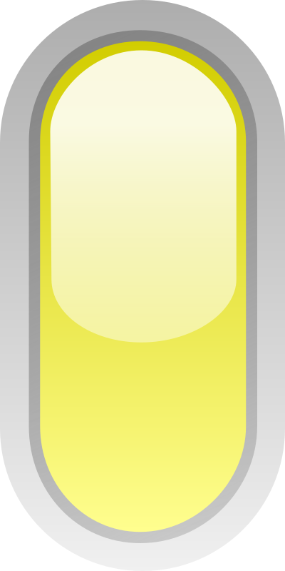 Led rounded v yellow clipart