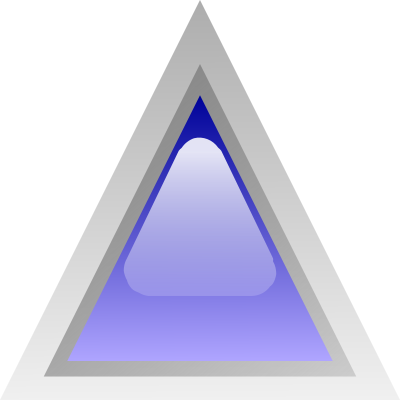 Led triangular blue clipart
