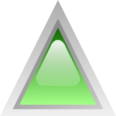 Led triangular green clipart