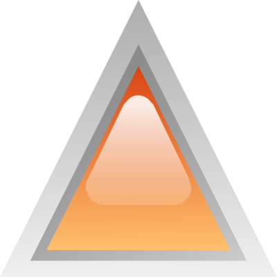 Led triangular orange clipart