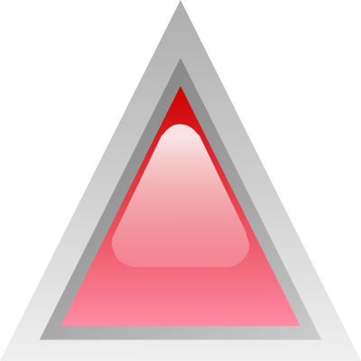 Led triangular red clipart