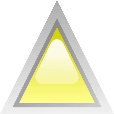 Led triangular yellow clipart