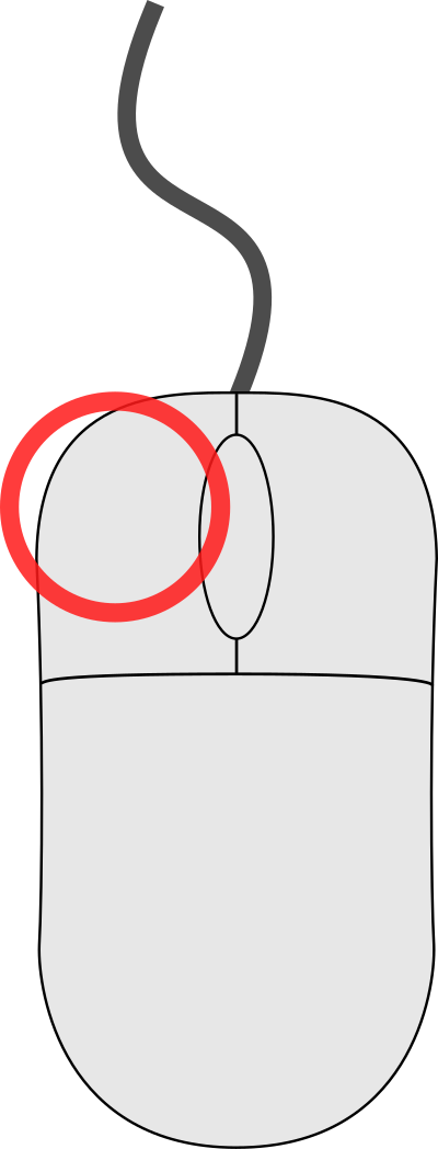 Left Mouse Button clipart