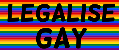 Legalize gay in pride rainbow colors clipart