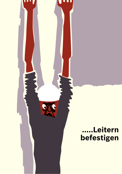 Leitern befestigen clipart