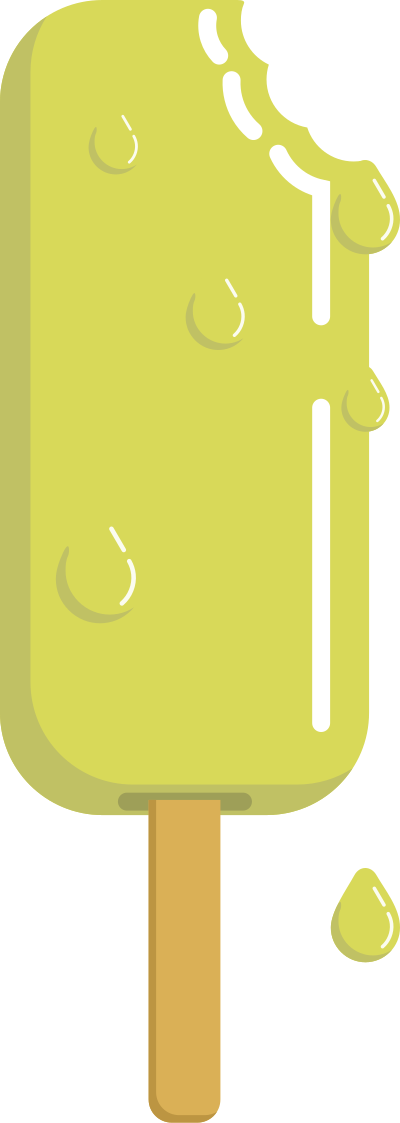 Lemon Popsicle clipart