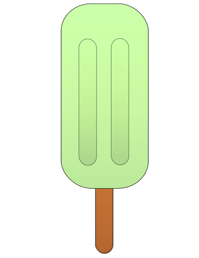 Lemon popsicle. clipart