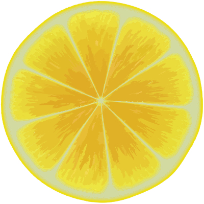 Lemon slice 3 clipart